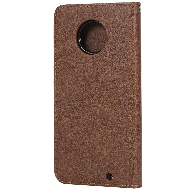 For Motorola Moto G6 Plus Solid Color Horizontal Flip Protective Case with Holder & Card Slots & Wallet & Photo Frame & Lanyard
