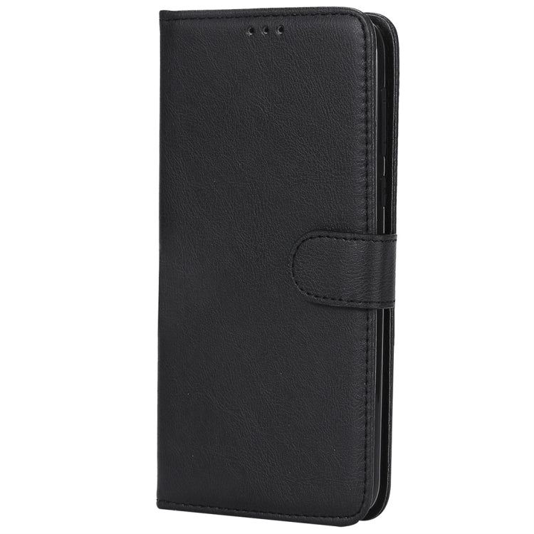 For Motorola Moto G6 Plus Solid Color Horizontal Flip Protective Case with Holder & Card Slots & Wallet & Photo Frame & Lanyard