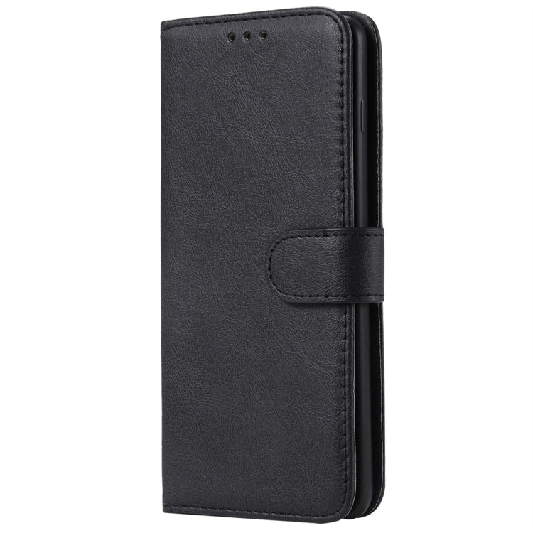 For Galaxy S10+ Solid Color Horizontal Flip Protective Case with Holder & Card Slots & Wallet & Photo Frame & Lanyard