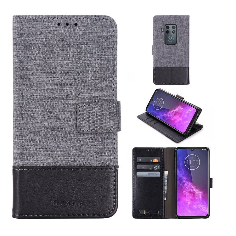 For Motorola Moto One Pro MUMXA MX102 Horizontal Flip Canvas Stitching Leather Case with Holder & Card Slots & Wallet