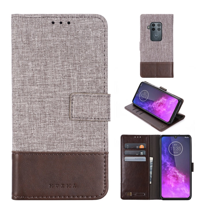 For Motorola Moto One Pro MUMXA MX102 Horizontal Flip Canvas Stitching Leather Case with Holder & Card Slots & Wallet
