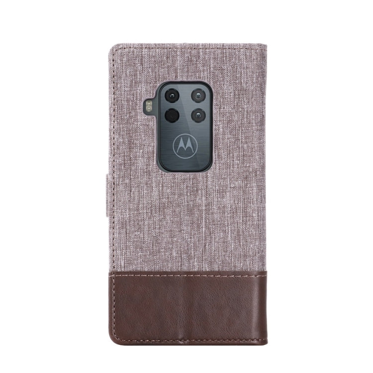 For Motorola Moto One Pro MUMXA MX102 Horizontal Flip Canvas Stitching Leather Case with Holder & Card Slots & Wallet