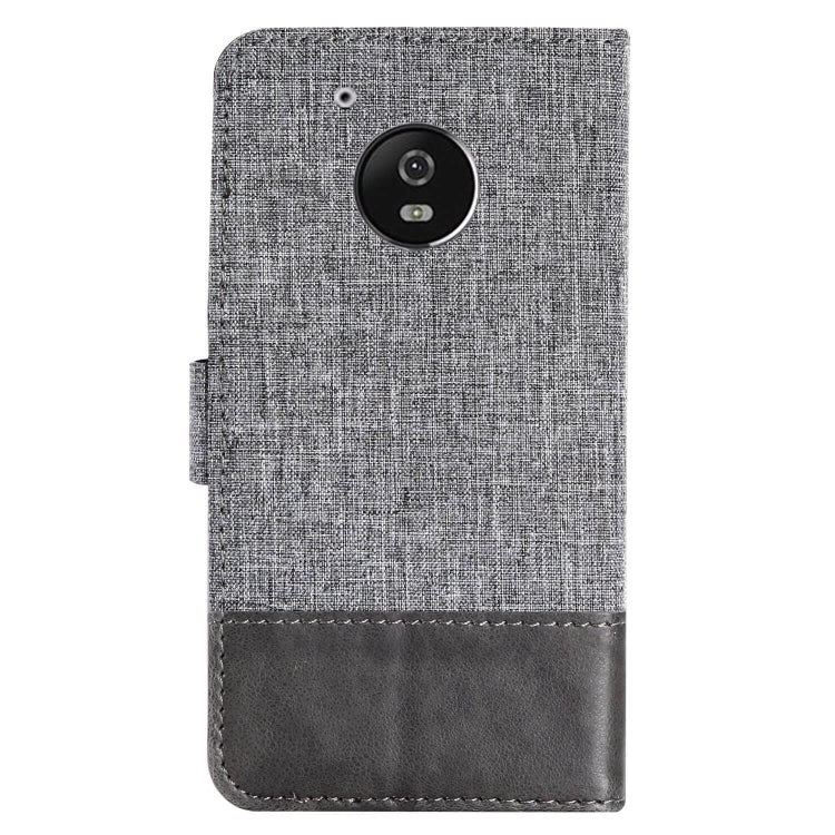 For Motorola Moto G5 MUMXA MX102 Horizontal Flip Canvas Stitching Leather Case with Holder & Card Slots & Wallet(Grey)