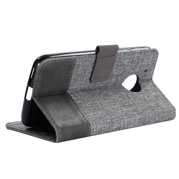 For Motorola Moto G5 MUMXA MX102 Horizontal Flip Canvas Stitching Leather Case with Holder & Card Slots & Wallet(Grey)