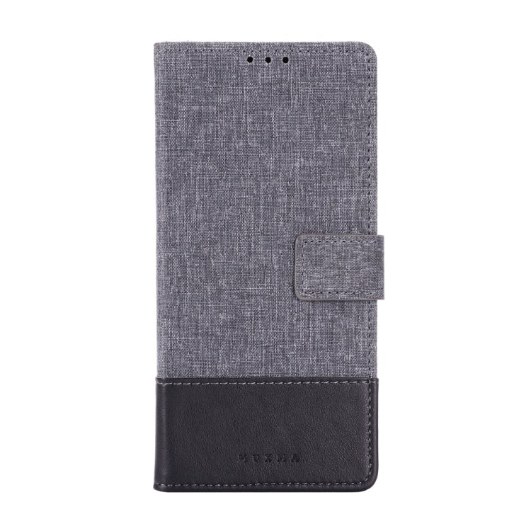 For OPPO A9 2020 MUMXA MX102 Horizontal Flip Canvas Stitching Leather Case with Holder & Card Slots & Wallet(Black)