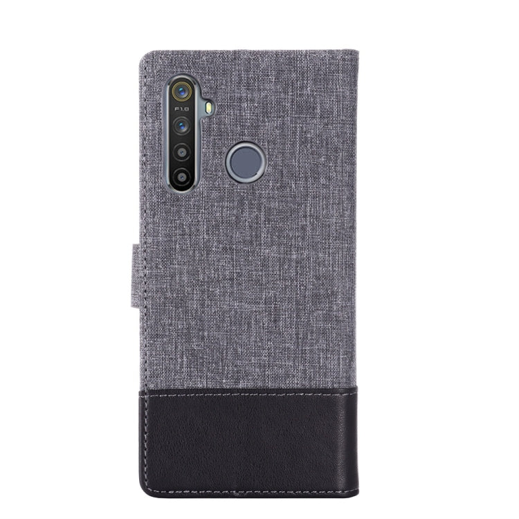 For OPPO Realme 5 MUMXA MX102 Horizontal Flip Canvas Stitching Leather Case with Holder & Card Slots & Wallet