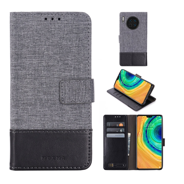 For Huawei Mate 30 MUMXA MX102 Horizontal Flip Canvas Stitching Leather Case with Holder & Card Slots & Wallet