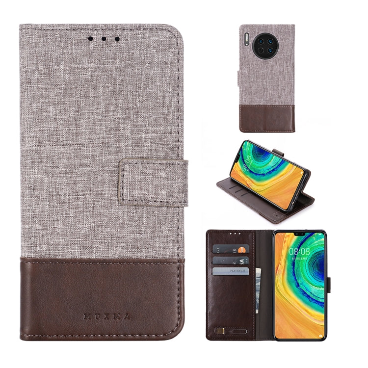 For Huawei Mate 30 MUMXA MX102 Horizontal Flip Canvas Stitching Leather Case with Holder & Card Slots & Wallet