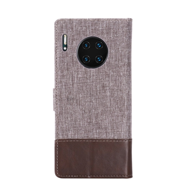 For Huawei Mate 30 Pro MUMXA MX102 Horizontal Flip Canvas Stitching Leather Case with Holder & Card Slots & Wallet