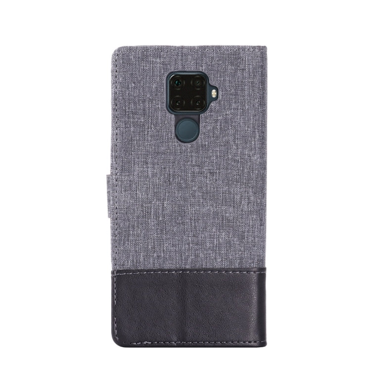 For Huawei Nova 5i Pro MUMXA MX102 Horizontal Flip Canvas Stitching Leather Case with Holder & Card Slots & Wallet