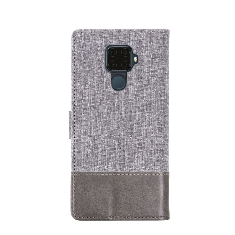 For Huawei Nova 5i Pro MUMXA MX102 Horizontal Flip Canvas Stitching Leather Case with Holder & Card Slots & Wallet