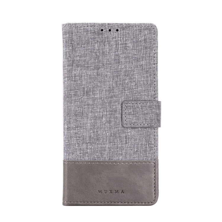 For Huawei Nova 5 Pro MUMXA MX102 Horizontal Flip Canvas Stitching Leather Case with Holder & Card Slots & Wallet(Grey)