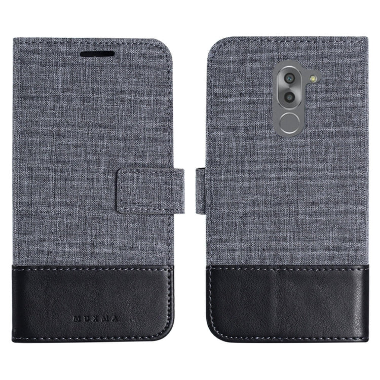 For Huawei Mate 9 Lite MUMXA MX102 Horizontal Flip Canvas Stitching Leather Case with Holder & Card Slots & Wallet