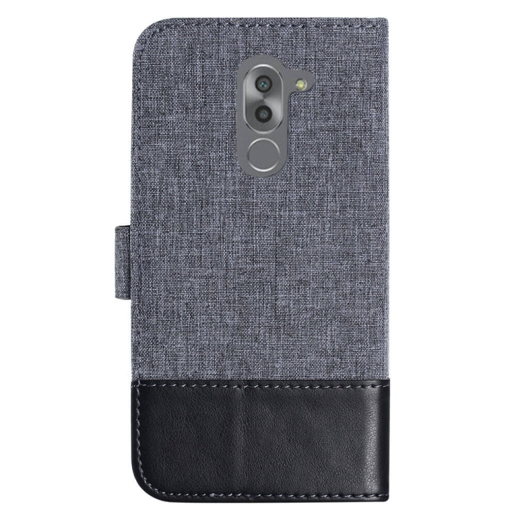 For Huawei Mate 9 Lite MUMXA MX102 Horizontal Flip Canvas Stitching Leather Case with Holder & Card Slots & Wallet