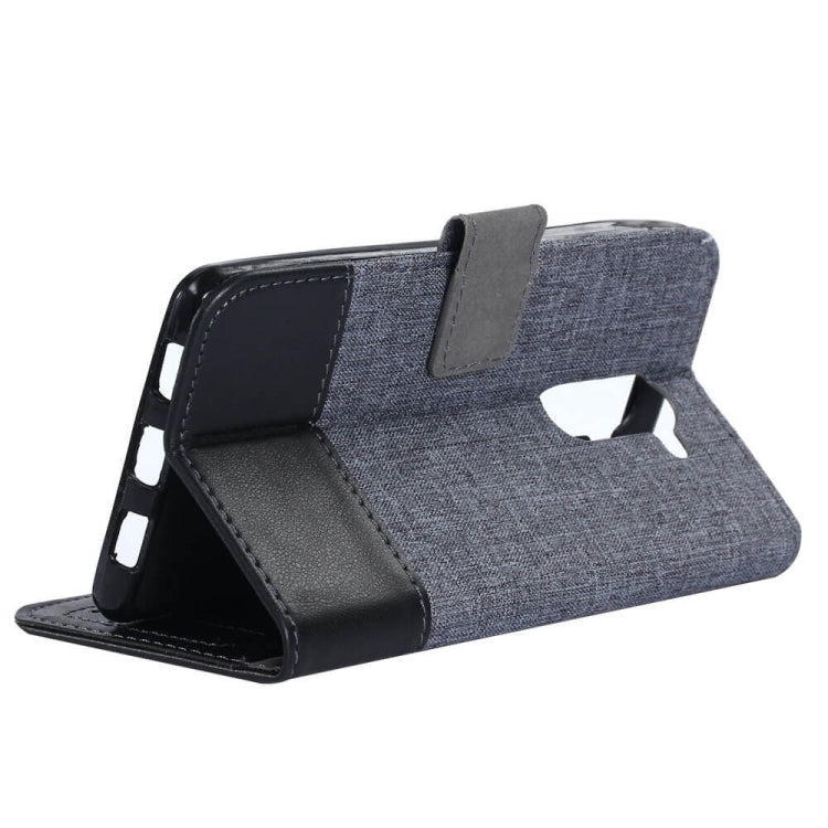 For Huawei Mate 9 Lite MUMXA MX102 Horizontal Flip Canvas Stitching Leather Case with Holder & Card Slots & Wallet