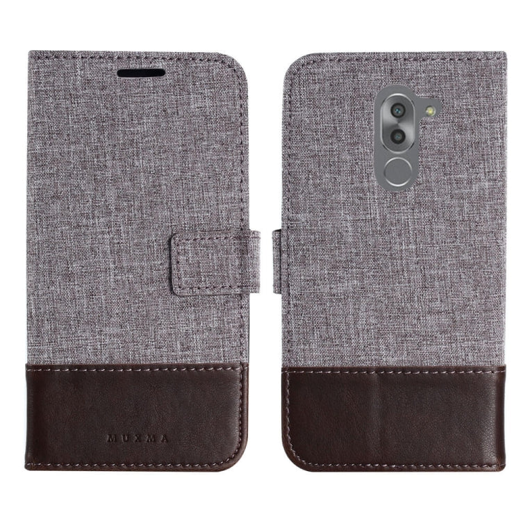 For Huawei Mate 9 Lite MUMXA MX102 Horizontal Flip Canvas Stitching Leather Case with Holder & Card Slots & Wallet