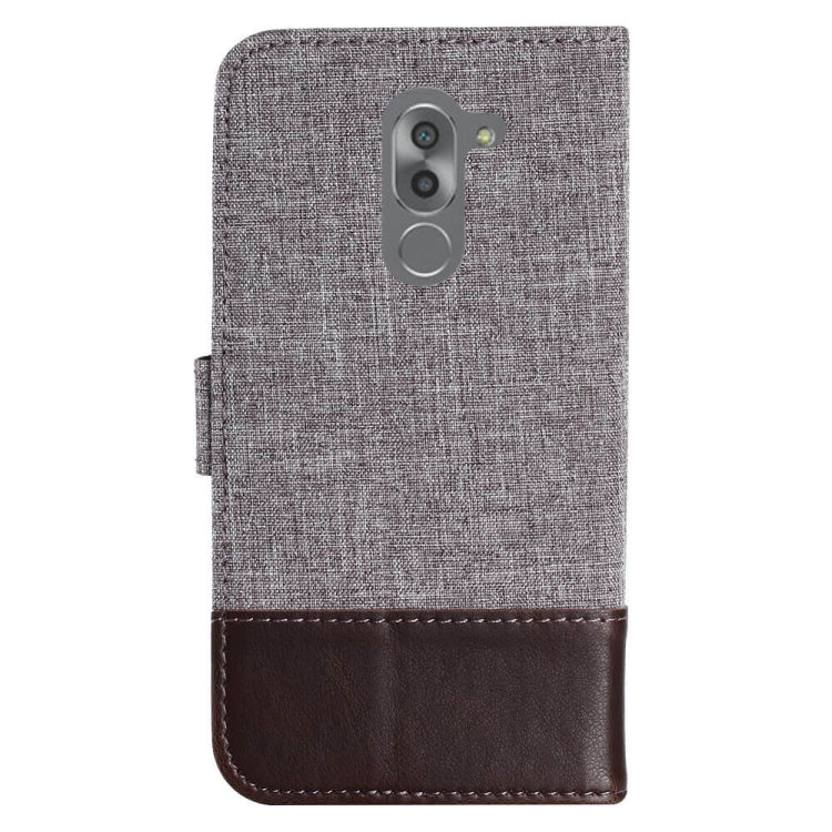 For Huawei Mate 9 Lite MUMXA MX102 Horizontal Flip Canvas Stitching Leather Case with Holder & Card Slots & Wallet