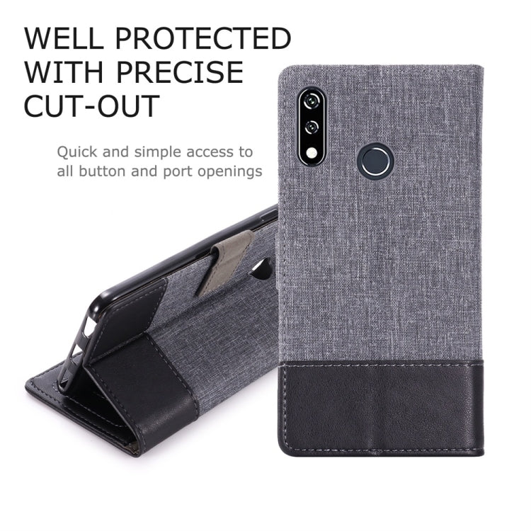 For LG W10 MUMXA MX102 Horizontal Flip Canvas Stitching Leather Case with Holder & Card Slots & Wallet