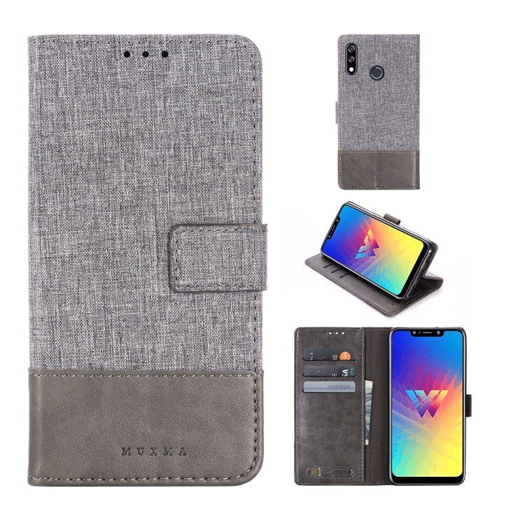 For LG W10 MUMXA MX102 Horizontal Flip Canvas Stitching Leather Case with Holder & Card Slots & Wallet