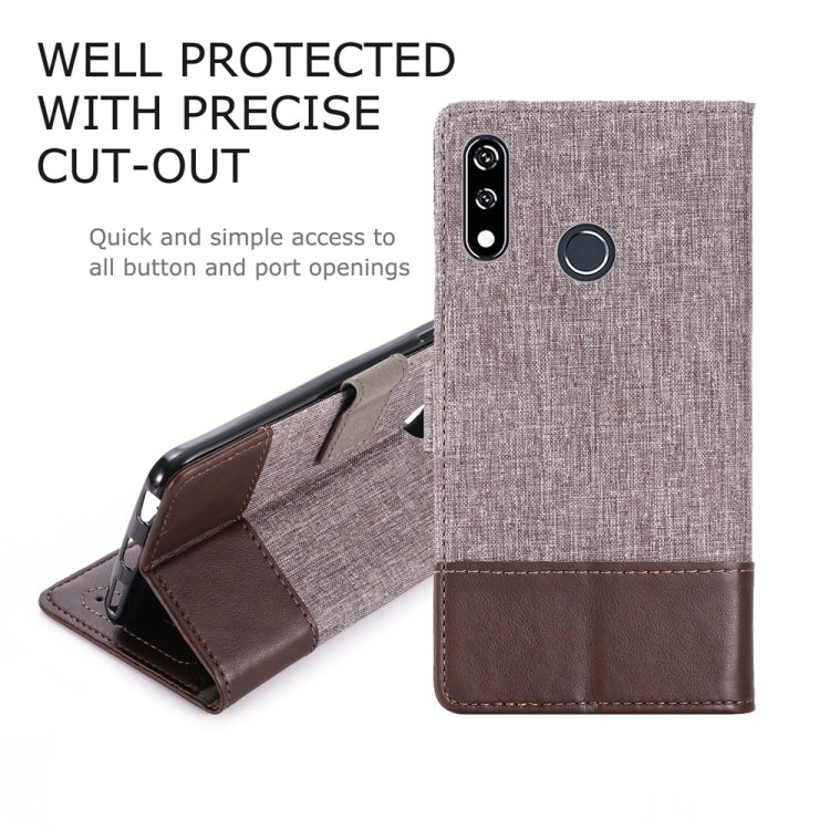 For LG W10 MUMXA MX102 Horizontal Flip Canvas Stitching Leather Case with Holder & Card Slots & Wallet