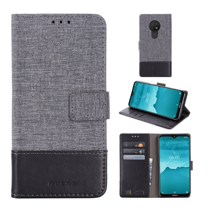 For Nokia 6.2 MUMXA MX102 Horizontal Flip Canvas Stitching Leather Case with Holder & Card Slots & Wallet