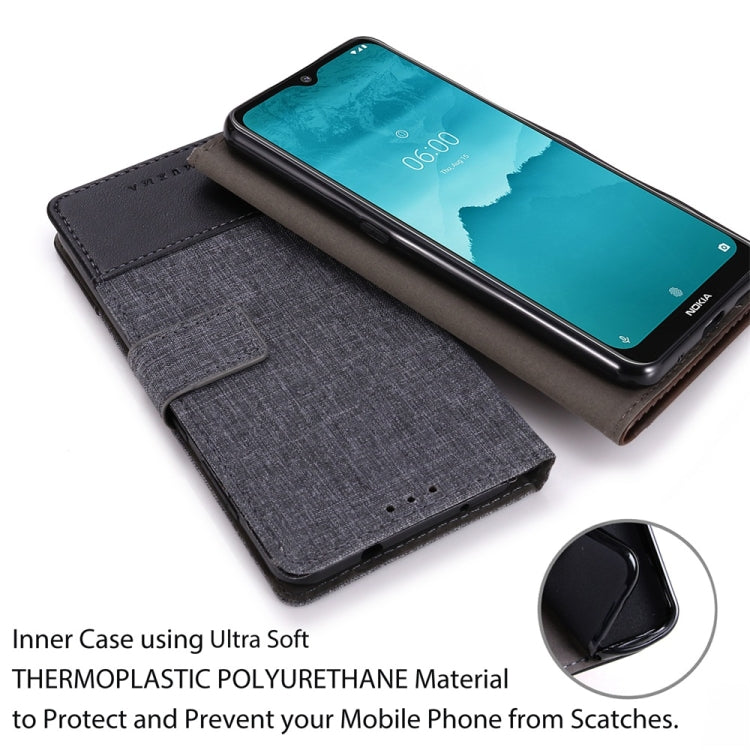 For Nokia 6.2 MUMXA MX102 Horizontal Flip Canvas Stitching Leather Case with Holder & Card Slots & Wallet