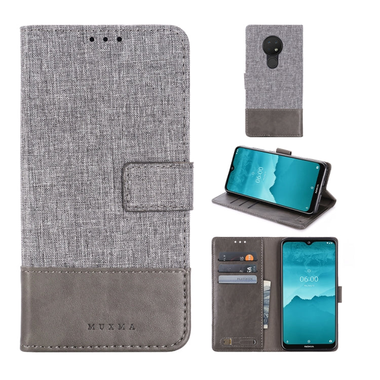 For Nokia 6.2 MUMXA MX102 Horizontal Flip Canvas Stitching Leather Case with Holder & Card Slots & Wallet
