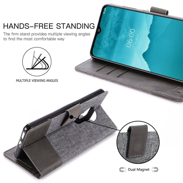 For Nokia 6.2 MUMXA MX102 Horizontal Flip Canvas Stitching Leather Case with Holder & Card Slots & Wallet