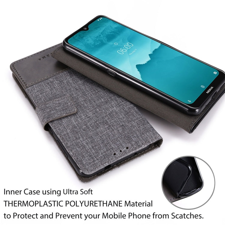 For Nokia 6.2 MUMXA MX102 Horizontal Flip Canvas Stitching Leather Case with Holder & Card Slots & Wallet