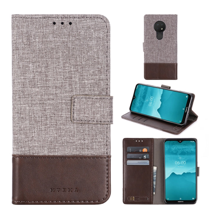 For Nokia 6.2 MUMXA MX102 Horizontal Flip Canvas Stitching Leather Case with Holder & Card Slots & Wallet