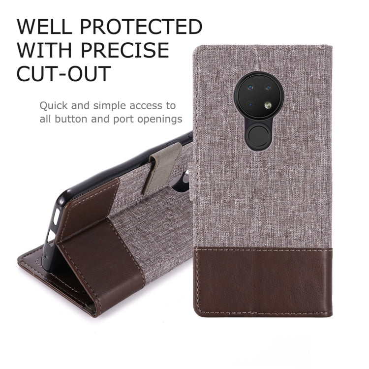 For Nokia 6.2 MUMXA MX102 Horizontal Flip Canvas Stitching Leather Case with Holder & Card Slots & Wallet