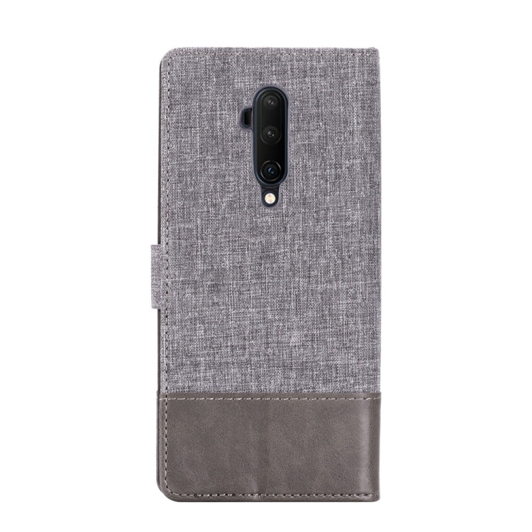 For OnePlus 7T Pro MUMXA MX102 Horizontal Flip Canvas Stitching Leather Case with Holder & Card Slots & Wallet