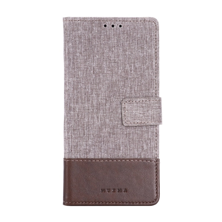 For OnePlus 7T Pro MUMXA MX102 Horizontal Flip Canvas Stitching Leather Case with Holder & Card Slots & Wallet