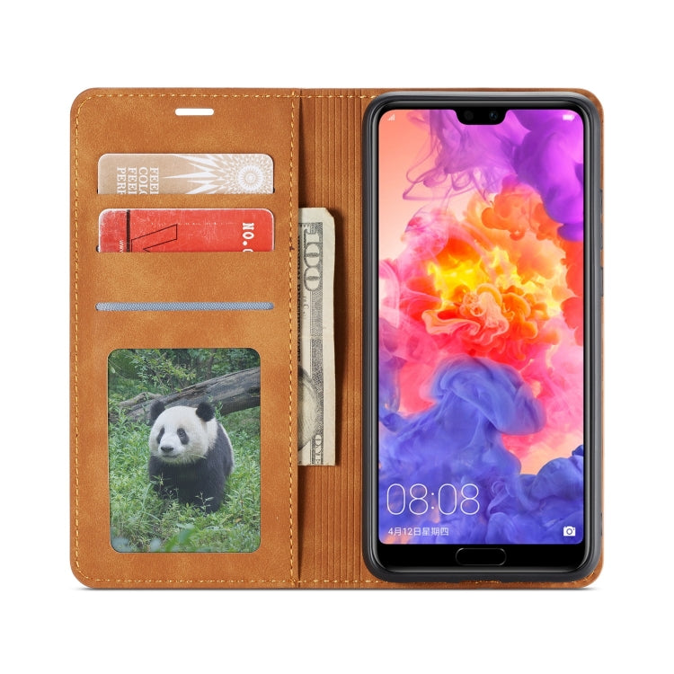 For Huawei P20 Forwenw Dream Series Oil Edge Strong Magnetism Horizontal Flip Leather Case with Holder & Card Slots & Wallet & Photo Frame