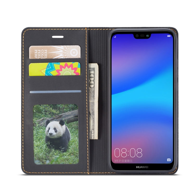For Huawei P20 Lite Forwenw Dream Series Oil Edge Strong Magnetism Horizontal Flip Leather Case with Holder & Card Slots & Wallet & Photo Frame