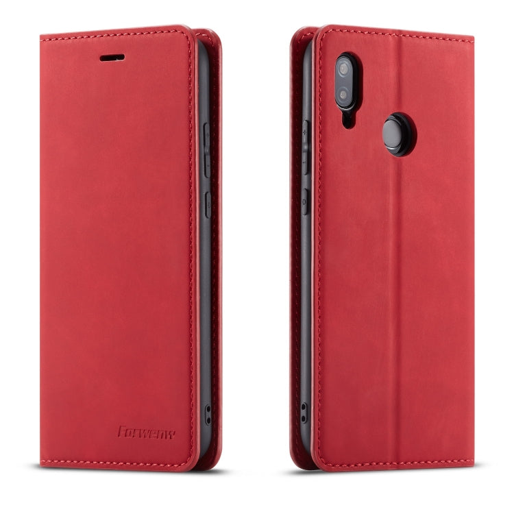 For Huawei P20 Lite Forwenw Dream Series Oil Edge Strong Magnetism Horizontal Flip Leather Case with Holder & Card Slots & Wallet & Photo Frame