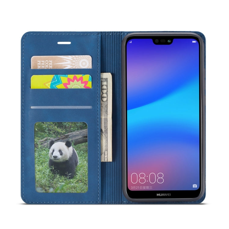 For Huawei P20 Lite Forwenw Dream Series Oil Edge Strong Magnetism Horizontal Flip Leather Case with Holder & Card Slots & Wallet & Photo Frame