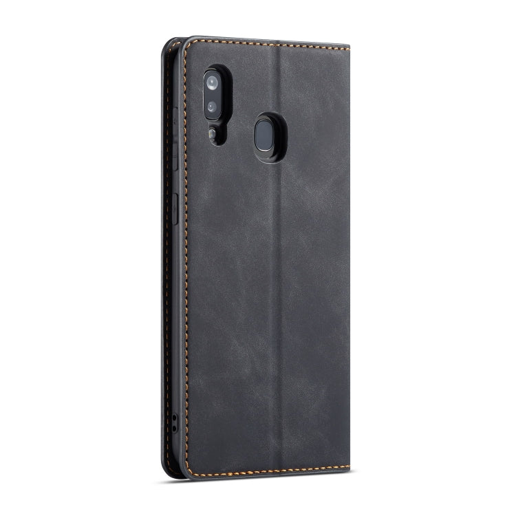 For Galaxy A30 Forwenw Dream Series Oil Edge Strong Magnetism Horizontal Flip Leather Case with Holder & Card Slots & Wallet & Photo Frame