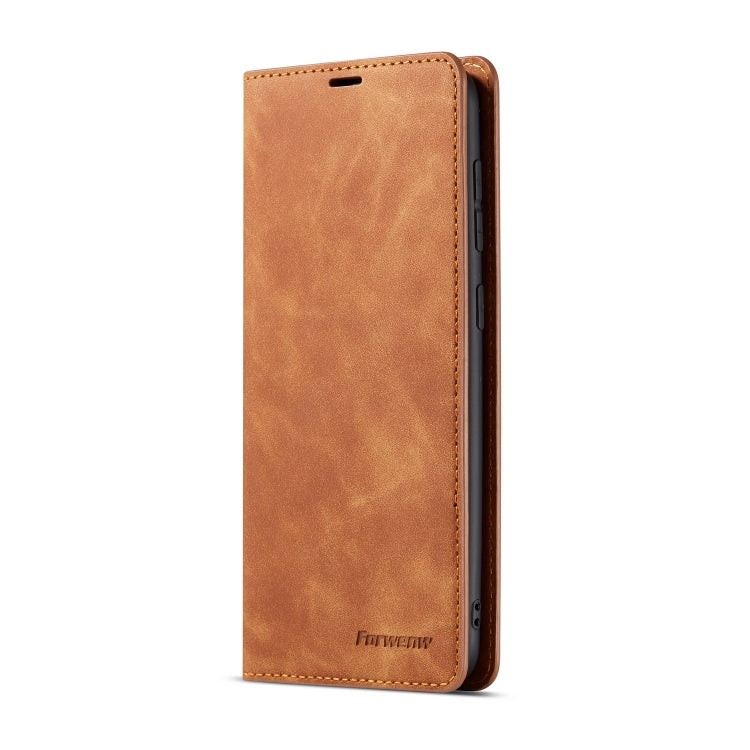 For Galaxy A30 Forwenw Dream Series Oil Edge Strong Magnetism Horizontal Flip Leather Case with Holder & Card Slots & Wallet & Photo Frame