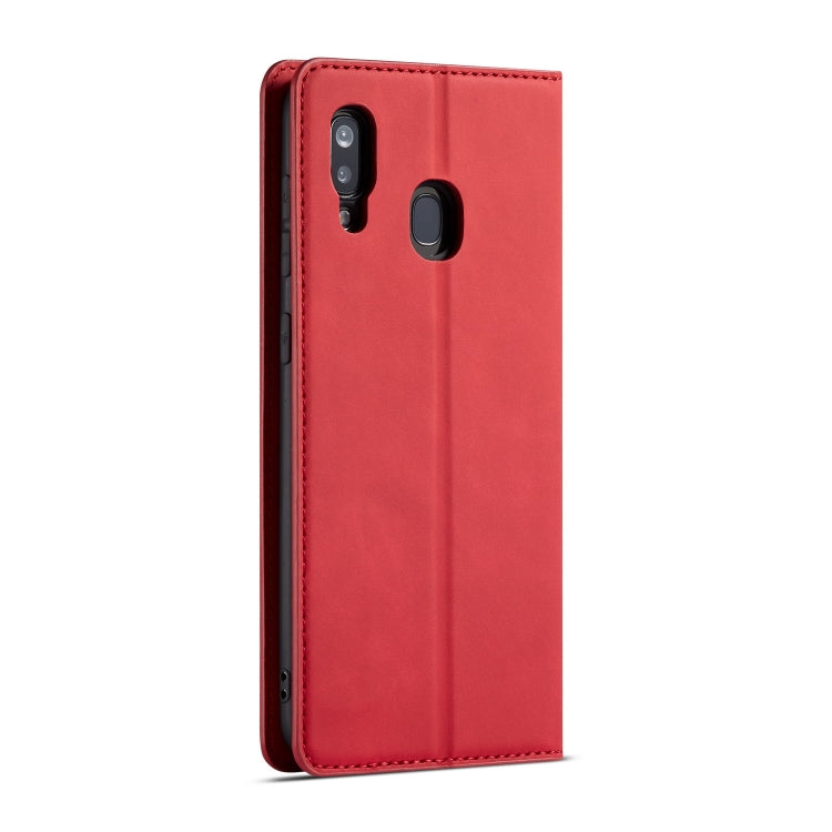 For Galaxy A40 Forwenw Dream Series Oil Edge Strong Magnetism Horizontal Flip Leather Case with Holder & Card Slots & Wallet & Photo Frame