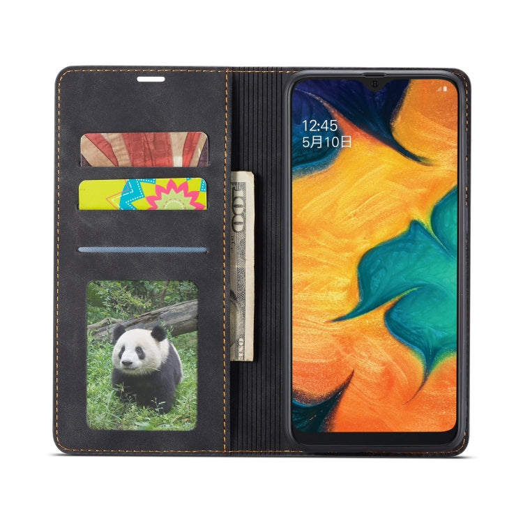 For Galaxy A20e Forwenw Dream Series Oil Edge Strong Magnetism Horizontal Flip Leather Case with Holder & Card Slots & Wallet & Photo Frame