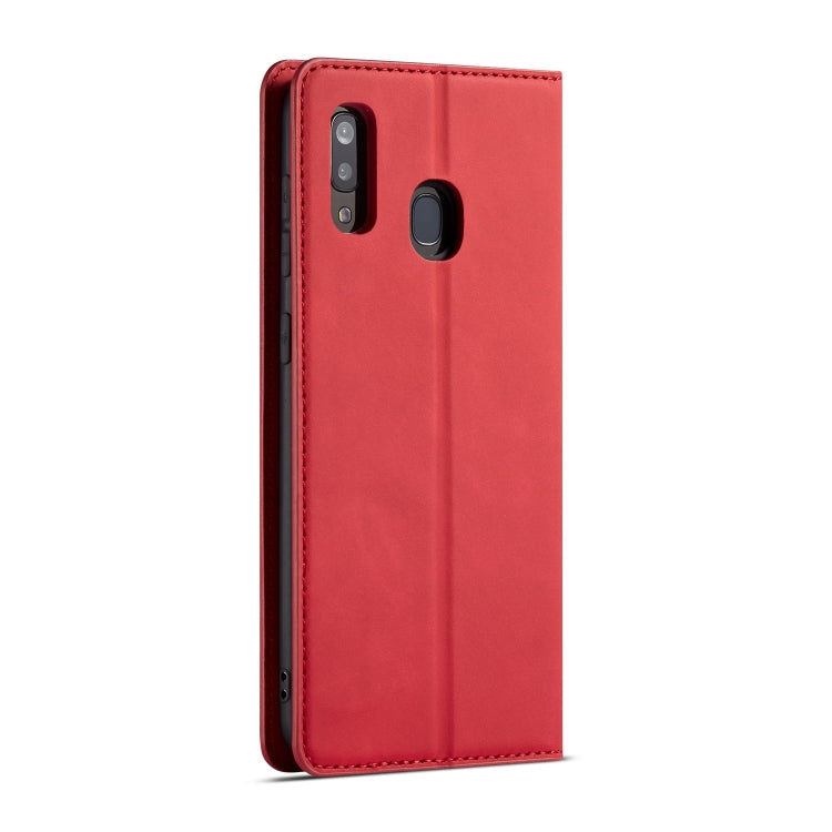 For Galaxy A20e Forwenw Dream Series Oil Edge Strong Magnetism Horizontal Flip Leather Case with Holder & Card Slots & Wallet & Photo Frame