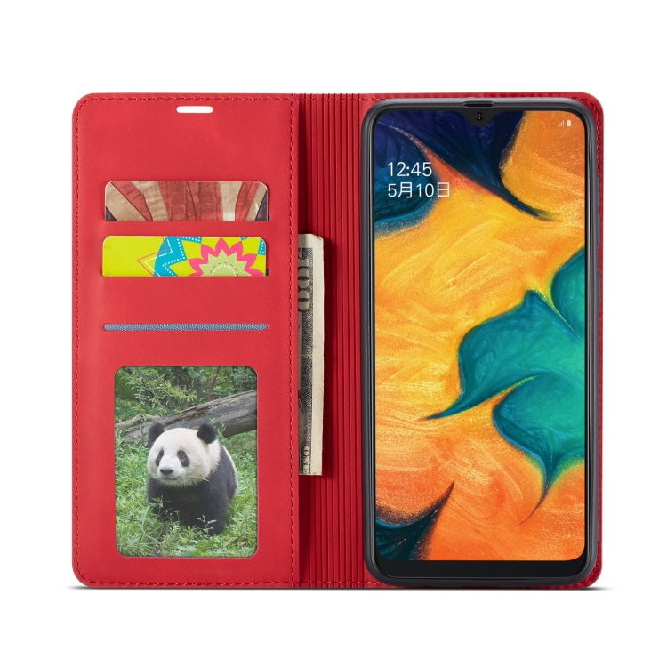 For Galaxy A20e Forwenw Dream Series Oil Edge Strong Magnetism Horizontal Flip Leather Case with Holder & Card Slots & Wallet & Photo Frame