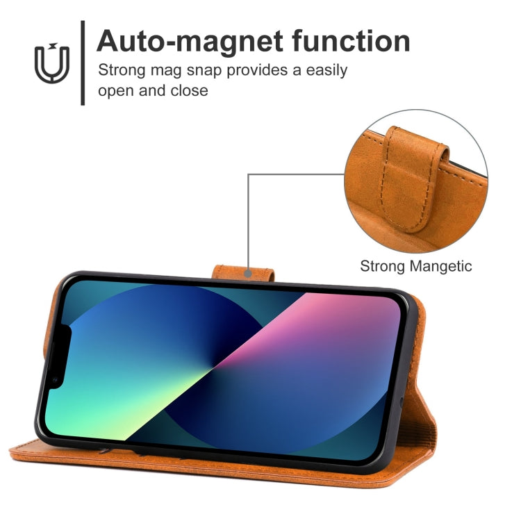 For iPhone 13 mini Leather Phone Case