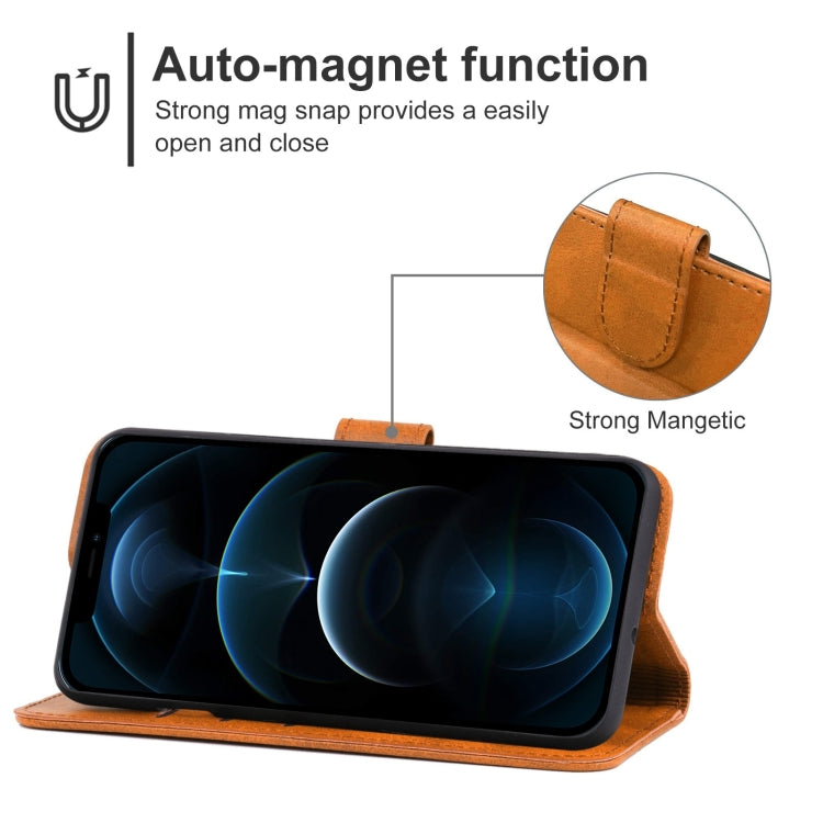 For iPhone 12 Pro Max Leather Phone Case