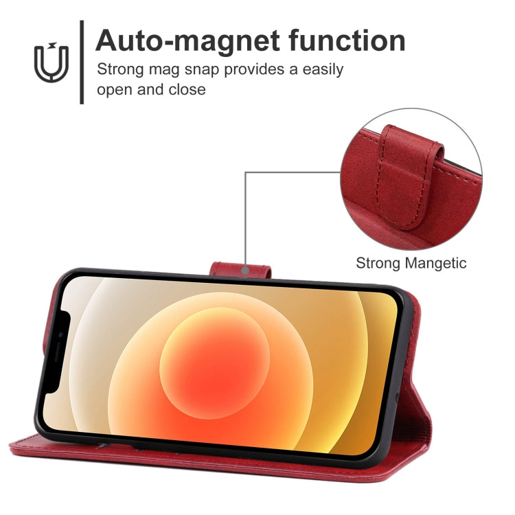 For iPhone 12 Leather Phone Case