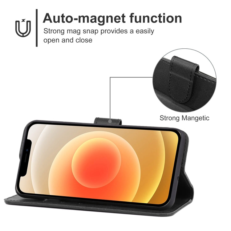For iPhone 12 Leather Phone Case
