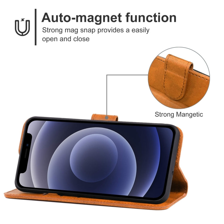 For iPhone 12 mini Leather Phone Case
