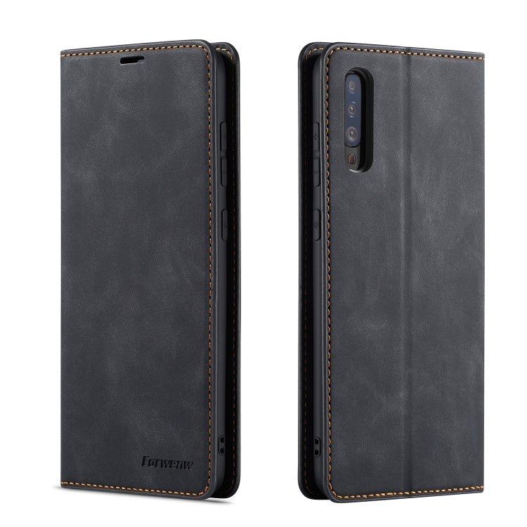 For Galaxy A50 Forwenw Dream Series Oil Edge Strong Magnetism Horizontal Flip Leather Case with Holder & Card Slots & Wallet & Photo Frame