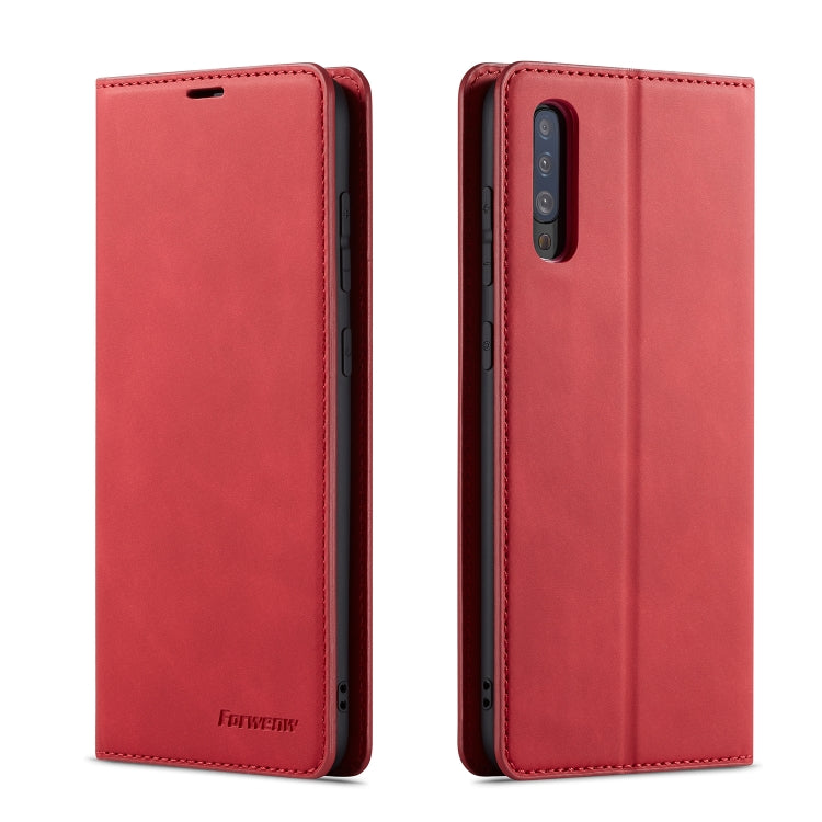 For Galaxy A50 Forwenw Dream Series Oil Edge Strong Magnetism Horizontal Flip Leather Case with Holder & Card Slots & Wallet & Photo Frame